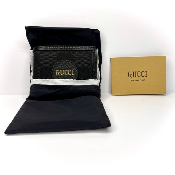 GUCCI Off The Grid Black Wallet 625574 Econyl Sustainable Bifold Collectors Prep - Picture 13 of 16